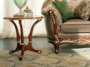 13655 - Round wooden side table _ Modenese Luxury Interiors